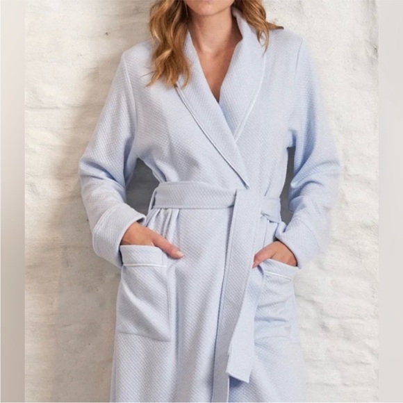 Pluto Robe Sofia Short Robe Long Sleeve Modal And Cotton size Medium - Picture 2 of 16